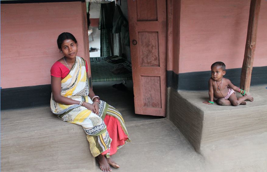 A Santhali House in village Bathur