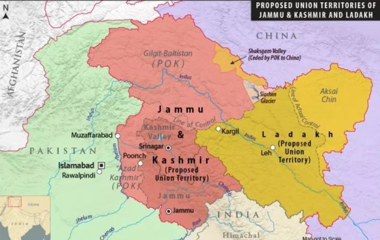 Maps of The Union Territories of Jammu & Kashmir and Ladakh (Proposed)