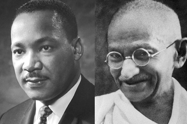 Martin Luther King and Gandhi