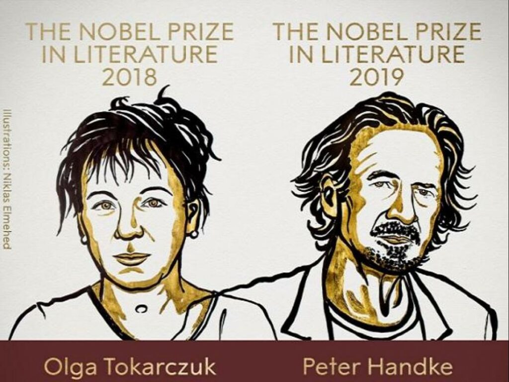 Olga Tokarczuk for 2018, Peter Handke for 2019