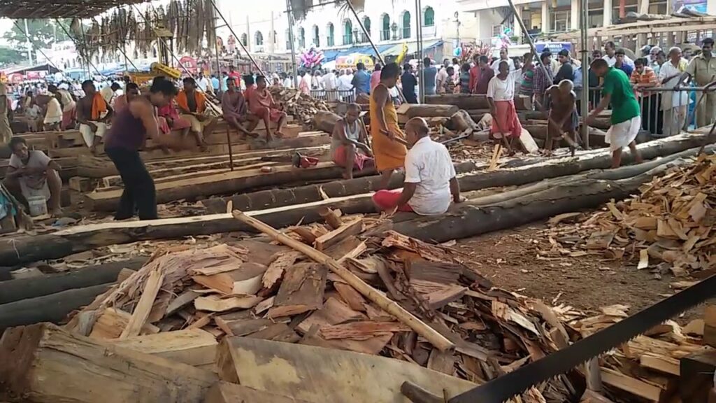 wood for building the chariots