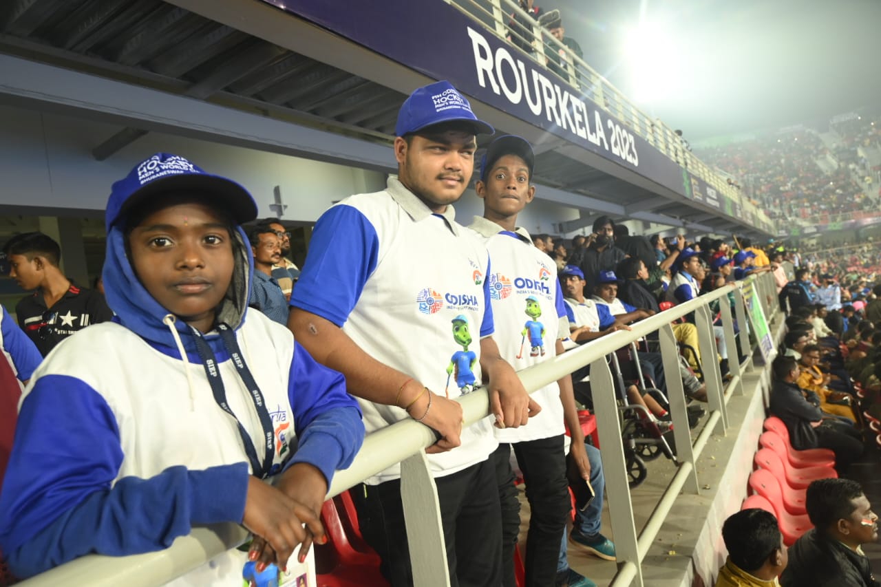 Differently Abled Students Witness Hockey Match at Rourkela